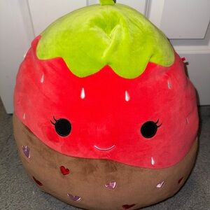 Squishmallows Scarlet the Chocolate Strawberry Stuffed Animal